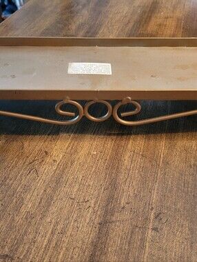 Decorative Metal Pedestal Goldtone